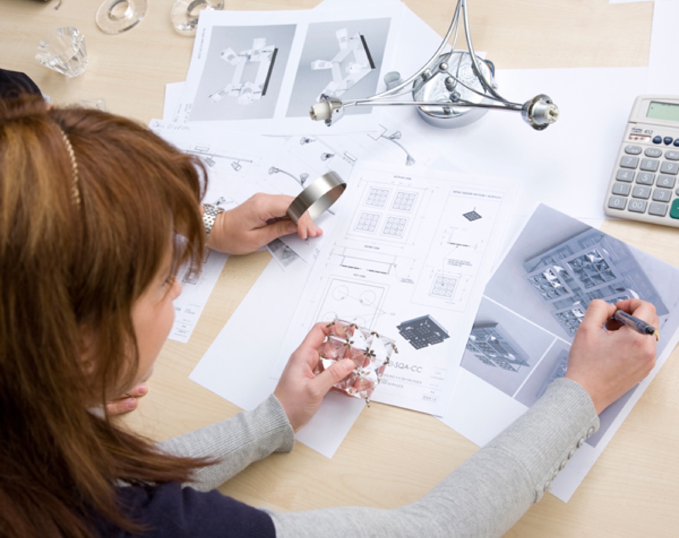 Silvia teaching a design class